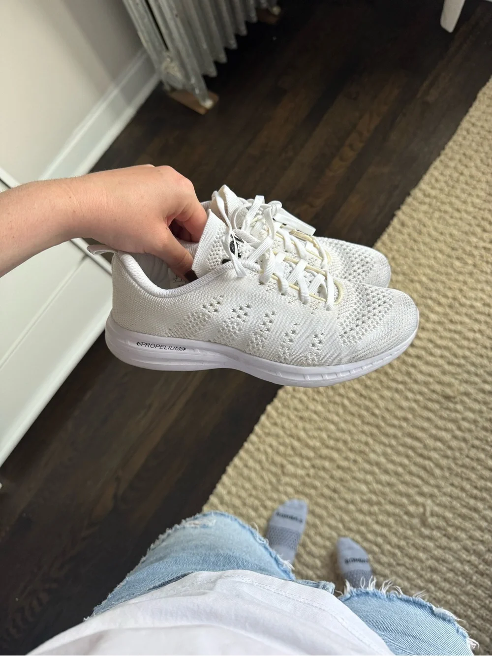 APL White Knit TechLoom Pro W Sneaker